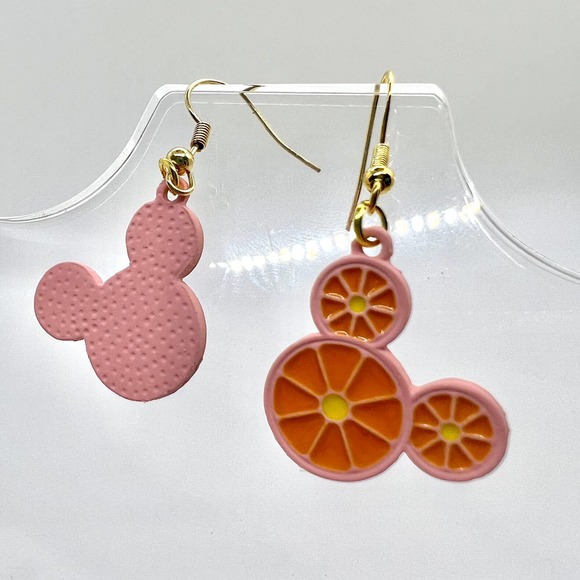 Mickey Mouse Earrings - Orange Slice Earrings - Summer Earrings - Disney Earring - Picture 3 of 10